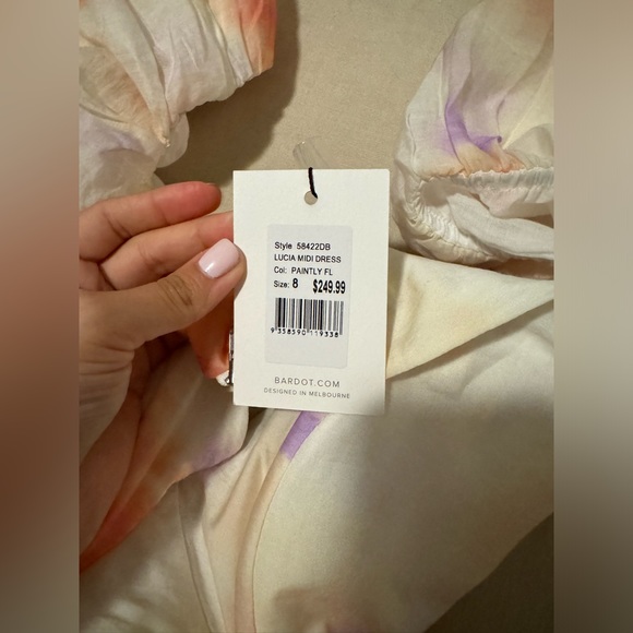 Lucia Midi Dress in Painterly Floral - Picture 5 of 5